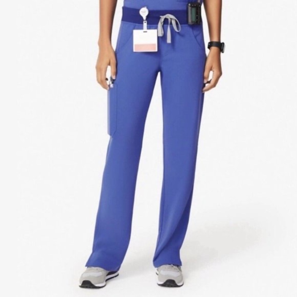 Figs Women's Royal Blue Drawstring Scrub Pants